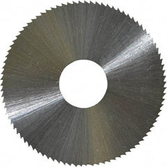 Controx - 1-3/4" Diam x 0.0313" Blade Thickness x 1/2" Arbor Hole Diam, 90 Tooth Slitting & Slotting Saw - Arbor Connection, Right Hand, Uncoated, M2 High Speed Steel, Concave Ground - Makers Industrial Supply