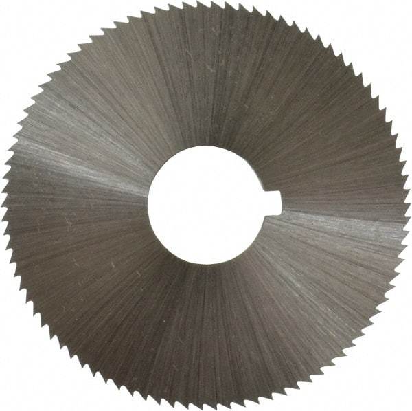 Controx - 1-3/4" Diam x 0.04" Blade Thickness x 1/2" Arbor Hole Diam, 90 Tooth Slitting and Slotting Saw - Arbor Connection, Right Hand, Uncoated, Cobalt, Concave Ground, Contains Keyway - Makers Industrial Supply