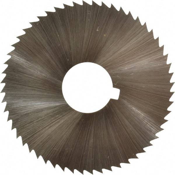 Controx - 1-3/4" Diam x 0.0469" Blade Thickness x 1/2" Arbor Hole Diam, 56 Tooth Slitting and Slotting Saw - Arbor Connection, Right Hand, Uncoated, Cobalt, Concave Ground, Contains Keyway - Makers Industrial Supply