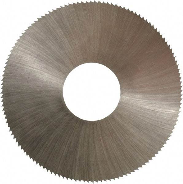 Controx - 2" Diam x 0.014" Blade Thickness x 5/8" Arbor Hole Diam, 132 Tooth Slitting and Slotting Saw - Arbor Connection, Right Hand, Uncoated, High Speed Steel, Concave Ground - Makers Industrial Supply