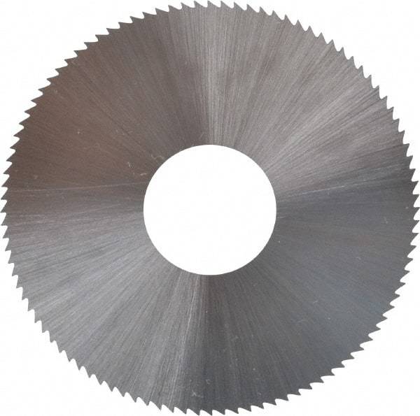 Controx - 2" Diam x 0.018" Blade Thickness x 5/8" Arbor Hole Diam, 100 Tooth Slitting and Slotting Saw - Arbor Connection, Right Hand, Uncoated, High Speed Steel, Concave Ground - Makers Industrial Supply