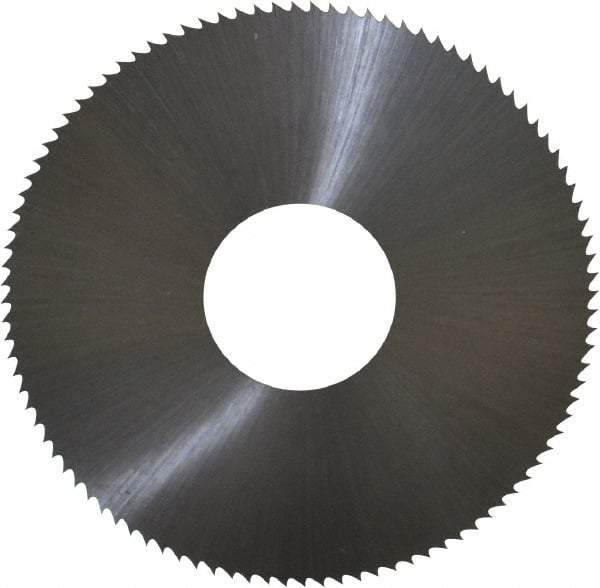 Controx - 2" Diam x 0.02" Blade Thickness x 5/8" Arbor Hole Diam, 100 Tooth Slitting and Slotting Saw - Arbor Connection, Right Hand, Uncoated, High Speed Steel, Concave Ground - Makers Industrial Supply