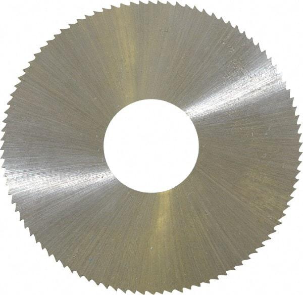 Controx - 2" Diam x 0.025" Blade Thickness x 5/8" Arbor Hole Diam, 100 Tooth Slitting & Slotting Saw - Arbor Connection, Right Hand, Uncoated, M2 High Speed Steel, Concave Ground - Makers Industrial Supply