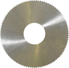 Controx - 2" Diam x 0.025" Blade Thickness x 5/8" Arbor Hole Diam, 100 Tooth Slitting & Slotting Saw - Arbor Connection, Right Hand, Uncoated, M2 High Speed Steel, Concave Ground - Makers Industrial Supply