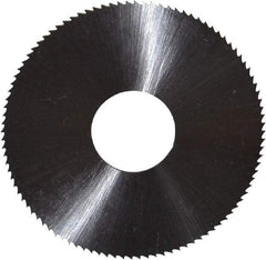 Controx - 2" Diam x 0.0313" Blade Thickness x 5/8" Arbor Hole Diam, 100 Tooth Slitting & Slotting Saw - Arbor Connection, Right Hand, Uncoated, M2 High Speed Steel, Concave Ground - Makers Industrial Supply