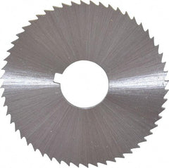 Controx - 2" Diam x 0.04" Blade Thickness x 5/8" Arbor Hole Diam, 100 Tooth Slitting and Slotting Saw - Arbor Connection, Right Hand, Uncoated, Cobalt, Concave Ground, Contains Keyway - Makers Industrial Supply