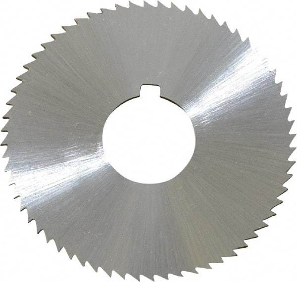 Controx - 2" Diam x 0.0469" Blade Thickness x 5/8" Arbor Hole Diam, 64 Tooth Slitting and Slotting Saw - Arbor Connection, Right Hand, Uncoated, Cobalt, Concave Ground, Contains Keyway - Makers Industrial Supply