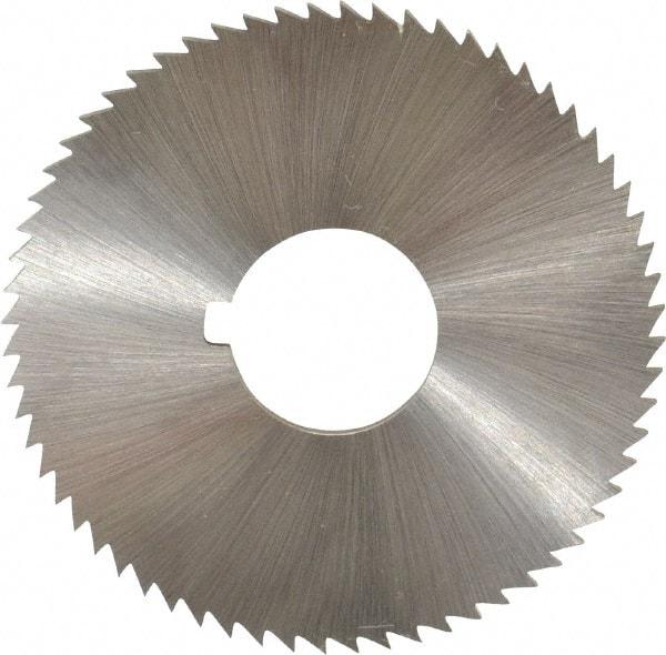 Controx - 2" Diam x 1/16" Blade Thickness x 5/8" Arbor Hole Diam, 64 Tooth Slitting and Slotting Saw - Arbor Connection, Right Hand, Uncoated, Cobalt, Concave Ground, Contains Keyway - Makers Industrial Supply