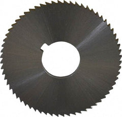 Controx - 2" Diam x 0.0938" Blade Thickness x 5/8" Arbor Hole Diam, 64 Tooth Slitting and Slotting Saw - Arbor Connection, Right Hand, Uncoated, Cobalt, Concave Ground, Contains Keyway - Makers Industrial Supply