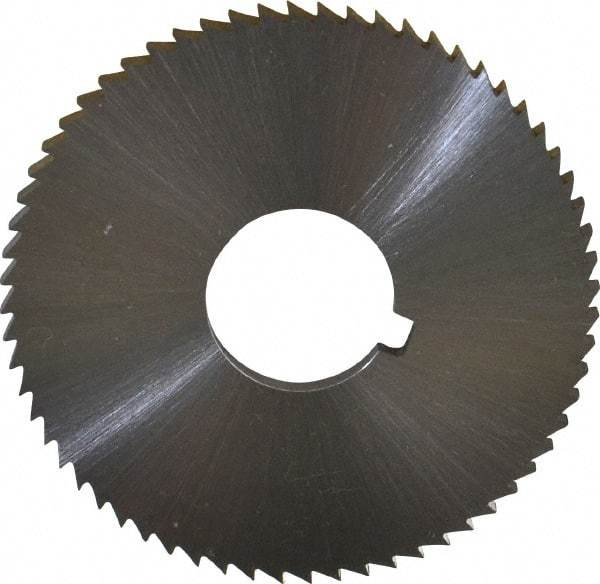 Controx - 2" Diam x 1/8" Blade Thickness x 5/8" Arbor Hole Diam, 64 Tooth Slitting and Slotting Saw - Arbor Connection, Right Hand, Uncoated, Cobalt, Concave Ground, Contains Keyway - Makers Industrial Supply