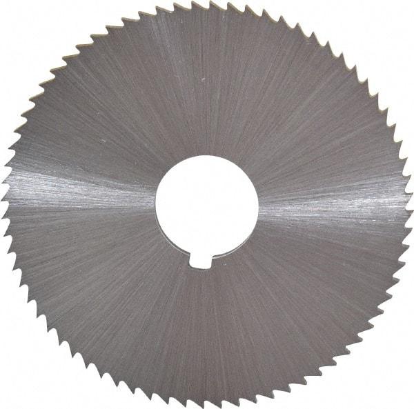 Controx - 2-1/2" Diam x 0.0938" Blade Thickness x 5/8" Arbor Hole Diam, 72 Tooth Slitting and Slotting Saw - Arbor Connection, Right Hand, Uncoated, Cobalt, Concave Ground, Contains Keyway - Makers Industrial Supply