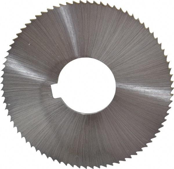 Controx - 3" Diam x 0.025" Blade Thickness x 1" Arbor Hole Diam, 128 Tooth Slitting & Slotting Saw - Arbor Connection, Right Hand, Uncoated, M2 High Speed Steel, Concave Ground - Makers Industrial Supply