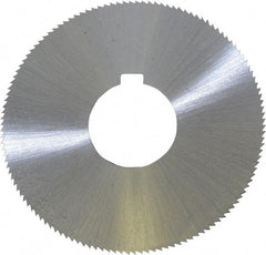 Controx - 3" Diam x 0.0469" Blade Thickness x 1" Arbor Hole Diam, 128 Tooth Slitting and Slotting Saw - Arbor Connection, Right Hand, Uncoated, Cobalt, Concave Ground, Contains Keyway - Makers Industrial Supply