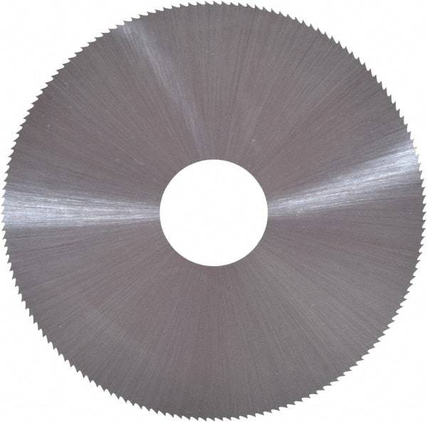 Controx - 4" Diam x 0.0938" Blade Thickness x 1" Arbor Hole Diam, 80 Tooth Slitting and Slotting Saw - Arbor Connection, Right Hand, Uncoated, Cobalt, Concave Ground, Contains Keyway - Makers Industrial Supply