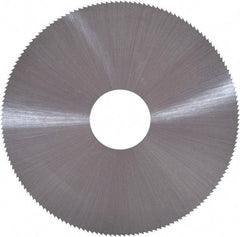 Controx - 4" Diam x 0.0938" Blade Thickness x 1" Arbor Hole Diam, 80 Tooth Slitting and Slotting Saw - Arbor Connection, Right Hand, Uncoated, Cobalt, Concave Ground, Contains Keyway - Makers Industrial Supply