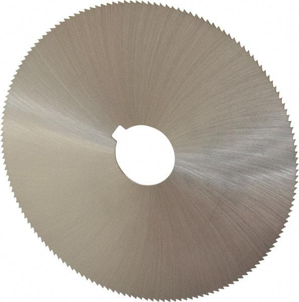 Controx - 5" Diam x 0.04" Blade Thickness x 1" Arbor Hole Diam, 160 Tooth Slitting and Slotting Saw - Arbor Connection, Right Hand, Uncoated, Cobalt, Concave Ground, Contains Keyway - Makers Industrial Supply