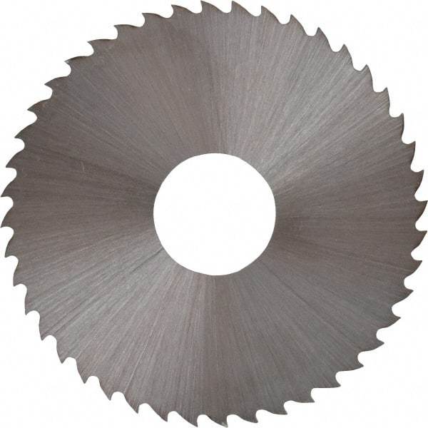 Controx - 1-3/4" Diam x 0.02" Blade Thickness x 1/2" Arbor Hole Diam, 44 Tooth Slitting and Slotting Saw - Arbor Connection, Right Hand, Uncoated, High Speed Steel, 15° Rake, Concave Ground - Makers Industrial Supply