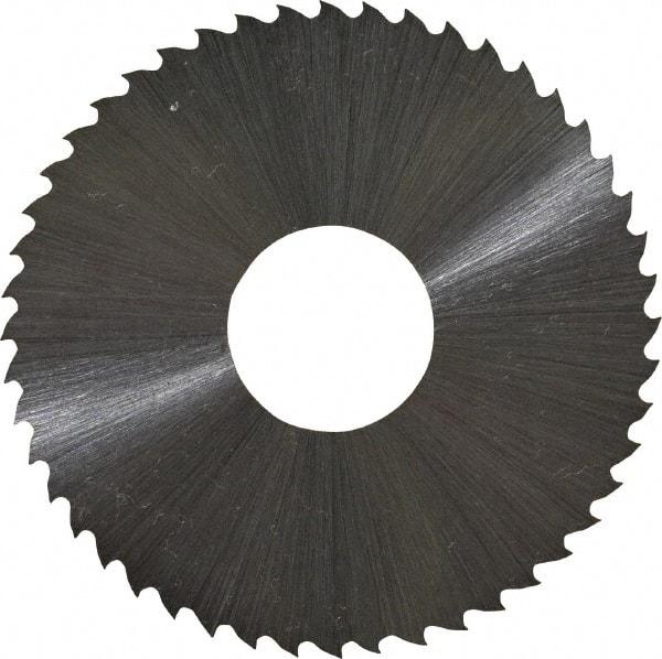 Controx - 2" Diam x 0.02" Blade Thickness x 5/8" Arbor Hole Diam, 48 Tooth Slitting and Slotting Saw - Arbor Connection, Right Hand, Uncoated, High Speed Steel, 15° Rake, Concave Ground - Makers Industrial Supply