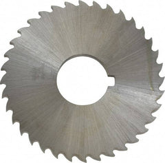 Controx - 2" Diam x 1/8" Blade Thickness x 5/8" Arbor Hole Diam, 36 Tooth Slitting and Slotting Saw - Arbor Connection, Right Hand, Uncoated, Cobalt, 15° Rake, Concave Ground, Contains Keyway - Makers Industrial Supply