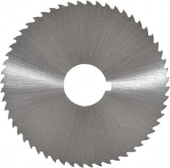 Controx - 2-1/2" Diam x 0.04" Blade Thickness x 5/8" Arbor Hole Diam, 56 Tooth Slitting and Slotting Saw - Arbor Connection, Right Hand, Uncoated, Cobalt, 15° Rake, Concave Ground, Contains Keyway - Makers Industrial Supply