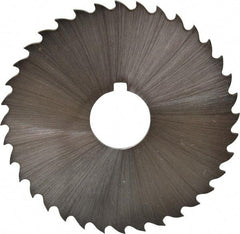 Controx - 2-1/2" Diam x 1/16" Blade Thickness x 5/8" Arbor Hole Diam, 36 Tooth Slitting and Slotting Saw - Arbor Connection, Right Hand, Uncoated, Cobalt, 15° Rake, Concave Ground, Contains Keyway - Makers Industrial Supply