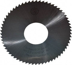 Controx - 3" Diam x 0.02" Blade Thickness x 1" Arbor Hole Diam, 64 Tooth Slitting and Slotting Saw - Arbor Connection, Right Hand, Uncoated, High Speed Steel, 15° Rake, Concave Ground - Makers Industrial Supply