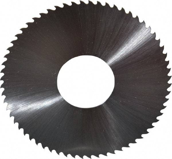 Controx - 3" Diam x 0.025" Blade Thickness x 1" Arbor Hole Diam, 64 Tooth Slitting & Slotting Saw - Arbor Connection, Right Hand, Uncoated, M2 High Speed Steel, 15° Rake, Concave Ground - Makers Industrial Supply