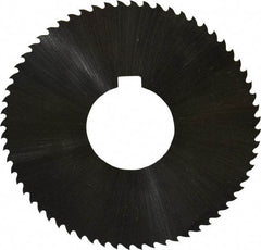 Controx - 3" Diam x 0.0313" Blade Thickness x 1" Arbor Hole Diam, 64 Tooth Slitting & Slotting Saw - Arbor Connection, Right Hand, Uncoated, M2 High Speed Steel, 15° Rake, Concave Ground - Makers Industrial Supply