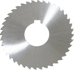 Controx - 3" Diam x 1/16" Blade Thickness x 1" Arbor Hole Diam, 40 Tooth Slitting and Slotting Saw - Arbor Connection, Right Hand, Uncoated, Cobalt, 15° Rake, Concave Ground, Contains Keyway - Makers Industrial Supply