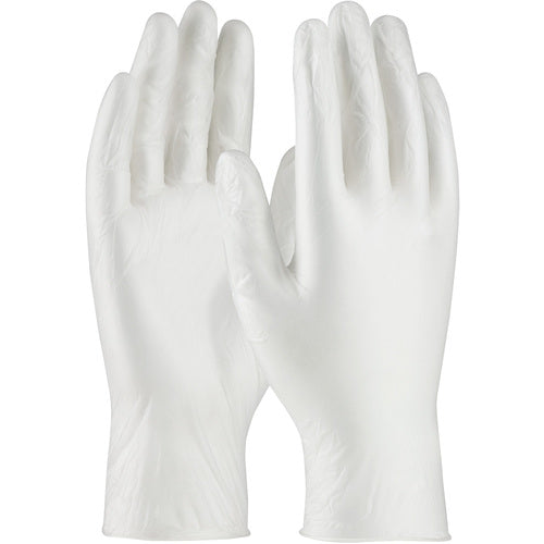 ‎64-V3000PF/L Disposable Gloves - Ambi-Dex Disposable Vinyl - Industrial Grade - Clear - PF - 3 mil - Exact Industrial Supply