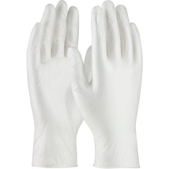 ‎64-V3000PF/L Disposable Gloves - Ambi-Dex Disposable Vinyl - Industrial Grade - Clear - PF - 3 mil - Exact Industrial Supply