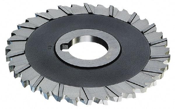 Controx - 5" Blade Diam x 3/16" Blade Thickness, 1" Hole, 40 Teeth, Cobalt Side Chip Saw - Staggered Tooth, Arbor Connection, Right Hand Cut, Uncoated, with Keyway - Makers Industrial Supply