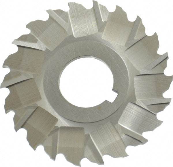 Controx - 2" Blade Diam x x 0.0781" Blade Thickness, 5/8" Hole, 22 Teeth, Cobalt Side Chip Saw - Staggered Tooth, Arbor Connection, Right Hand Cut, Uncoated, with Keyway - Makers Industrial Supply