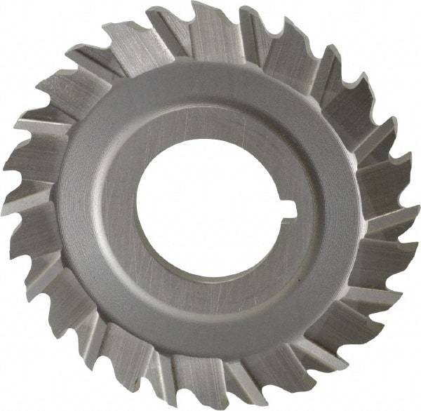 Controx - 2-1/2" Blade Diam x 1/8" Blade Thickness, 7/8" Hole, 28 Teeth, Cobalt Side Chip Saw - Staggered Tooth, Arbor Connection, Right Hand Cut, Uncoated, with Keyway - Makers Industrial Supply