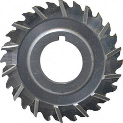 Controx - 2-1/2" Blade Diam x 3/16" Blade Thickness, 7/8" Hole, 28 Teeth, Cobalt Side Chip Saw - Staggered Tooth, Arbor Connection, Right Hand Cut, Uncoated, with Keyway - Makers Industrial Supply