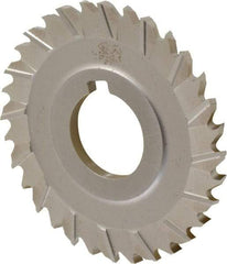 Controx - 3" Blade Diam x x 0.1563" Blade Thickness, 1" Hole, 32 Teeth, Cobalt Side Chip Saw - Staggered Tooth, Arbor Connection, Right Hand Cut, Uncoated, with Keyway - Makers Industrial Supply