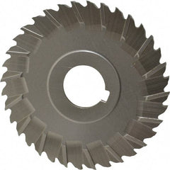 Controx - 4" Blade Diam x 1/8" Blade Thickness, 1" Hole, 36 Teeth, Cobalt Side Chip Saw - Staggered Tooth, Arbor Connection, Right Hand Cut, Uncoated, with Keyway - Makers Industrial Supply