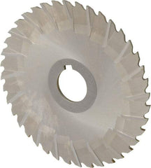 Controx - 5" Blade Diam x x 0.0938" Blade Thickness, 1" Hole, 40 Teeth, Cobalt Side Chip Saw - Staggered Tooth, Arbor Connection, Right Hand Cut, Uncoated, with Keyway - Makers Industrial Supply