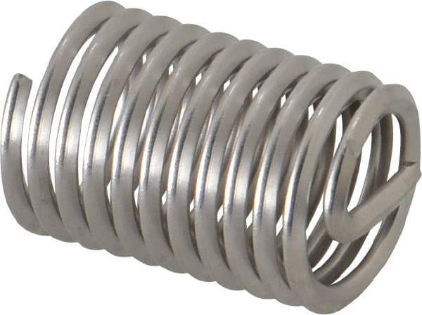 Heli-Coil - 1/2-13 UNC, 1" OAL, Free Running Helical Insert - 14-1/8 Free Coils, Tanged, Stainless Steel, 2D Insert Length - Makers Industrial Supply