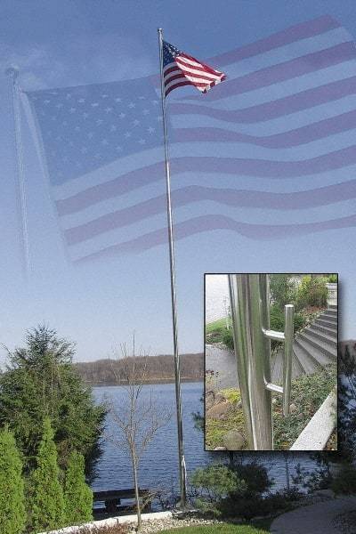 Vestil - Flag Poles & Kits Type: Flag Pole Mounting: Portable - Makers Industrial Supply