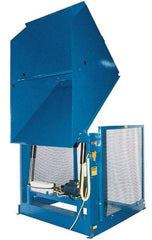 Vestil - 6,000 Lb Load Capacity, Steel Box Dumper - 68" Wide x 68" Long x 65" High, Blue - Makers Industrial Supply