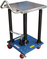 Vestil - 500 Lb Capacity Manual Hydraulic Post Lift Table - 31" Lift Height, 18" Platform Length x 18" Platform Width - Makers Industrial Supply