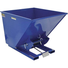 Vestil - 6,000 Lb Load Capacity, 2 Cu Yd, Steel Self-Dumping Hopper - 56-1/4" Wide x 69" Long x 52" High, Powder Coat Blue - Makers Industrial Supply