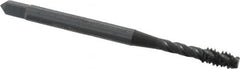 OSG - #6-32 UNC 3 Flute Modified Bottoming Spiral Flute Tap - Vanadium High Speed Steel, Oxide Finish, 2" OAL, Right Hand Flute, Right Hand Thread, H5, Series 290 - Makers Industrial Supply