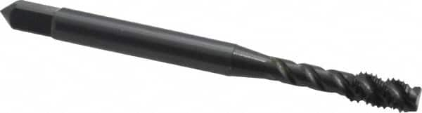 OSG - #10-32 UNF 3 Flute 3B Modified Bottoming Spiral Flute Tap - Vanadium High Speed Steel, Oxide Finish, 2-3/8" OAL, Right Hand Flute, Right Hand Thread, H2, Series 290 - Makers Industrial Supply