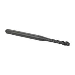 OSG - M3x0.50 Metric Coarse 3 Flute 6H Modified Bottoming Spiral Flute Tap - Vanadium High Speed Steel, Oxide Finish, 1-15/16" OAL, Right Hand Flute, Right Hand Thread, D3, Series 299 - Makers Industrial Supply