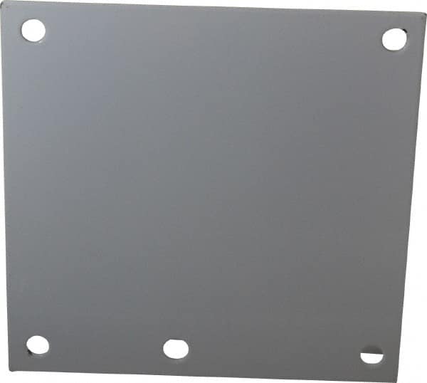 Cooper B-Line - 4-1/4" OAW x 4-1/4" OAH Powder Coat Finish Electrical Enclosure Nonperforated Panel - 6" x 6" Box, 14 Gauge Steel, Use with 664 RHC/664-1 - Makers Industrial Supply