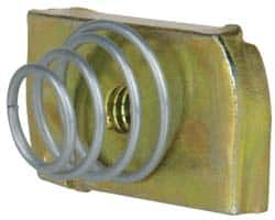 Cooper B-Line - 1/4-20" Rod, Zinc Dichromate Steel Spring Strut Nut - 450 Lb Capacity, 1/4-20" Bolt - Makers Industrial Supply