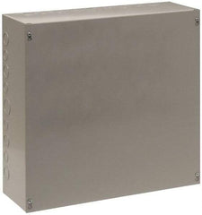 Cooper B-Line - Steel Junction Box Enclosure Screw Flat Cover - NEMA 1, 30" Wide x 30" High x 8" Deep - Makers Industrial Supply