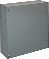 Cooper B-Line - Steel Junction Box Enclosure Screw Flat Cover - NEMA 1, 18" Wide x 18" High x 6" Deep - Makers Industrial Supply